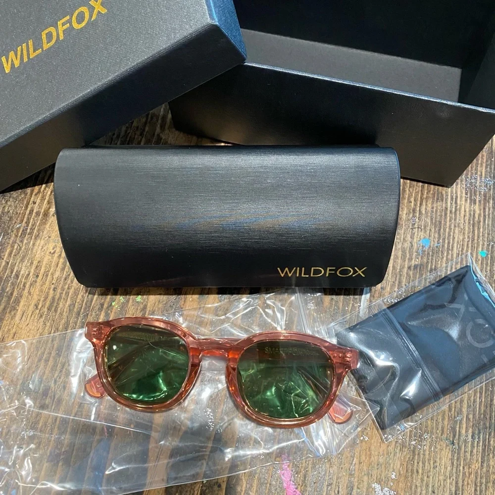 WILDFOX sunglasses! Pink, in case & collectible box!! Very sturdy and so FUN🤩